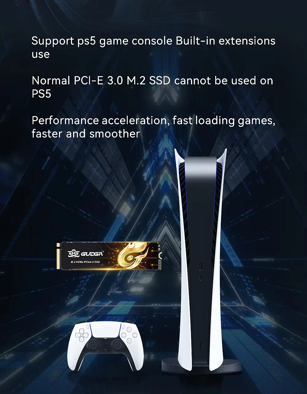 PCIE 4.0 SSD 2280 High Speed for Gaming PC