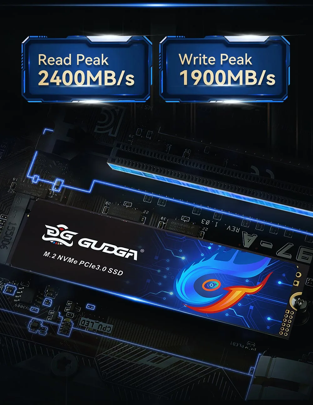 M.2 2280 NVMe PCIE3.0X4 Hard Drive SSD